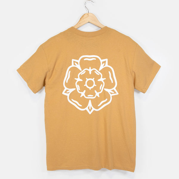 Don't Mess With Yorkshire - Rose S/S T-Shirt - Old Gold
