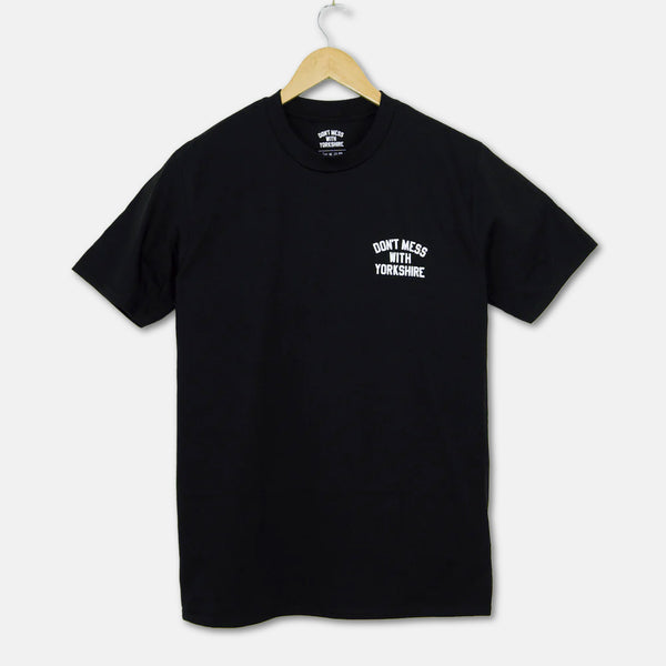 Don't Mess With Yorkshire - Rose T-Shirt - Black / White