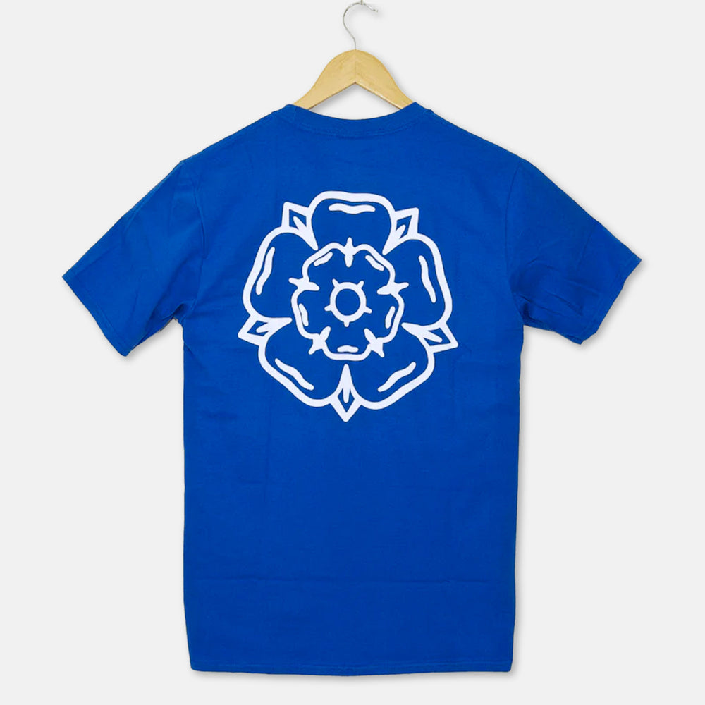 Don't Mess With Yorkshire - Rose T-Shirt - Royal Blue / White