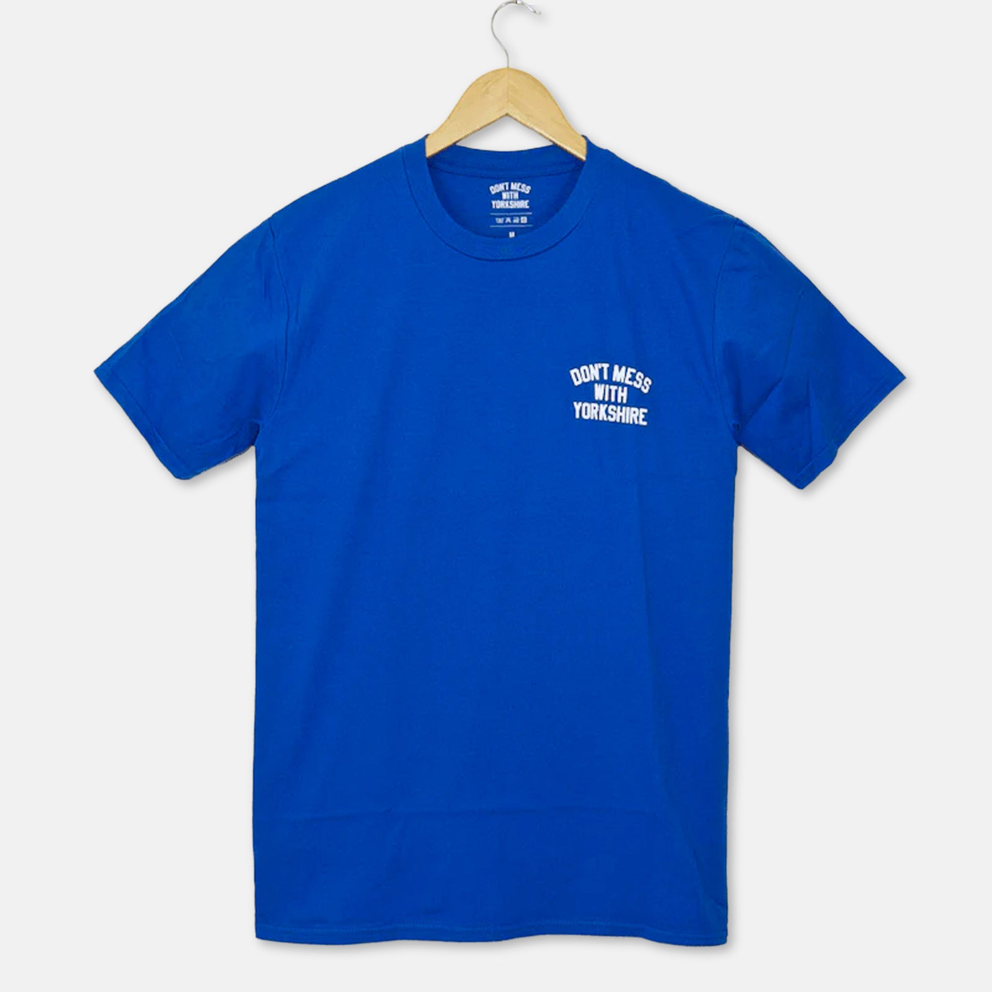 Don't Mess With Yorkshire - Rose T-Shirt - Royal Blue / White