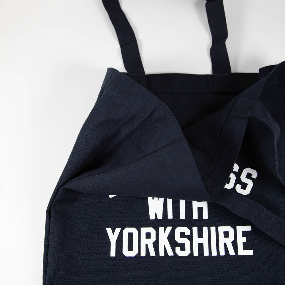 Don't Mess With Yorkshire - Rose Tote Bag Navy