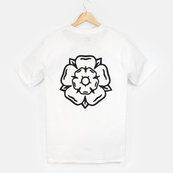 Don't Mess With Yorkshire - Rose T-Shirt - White / Black