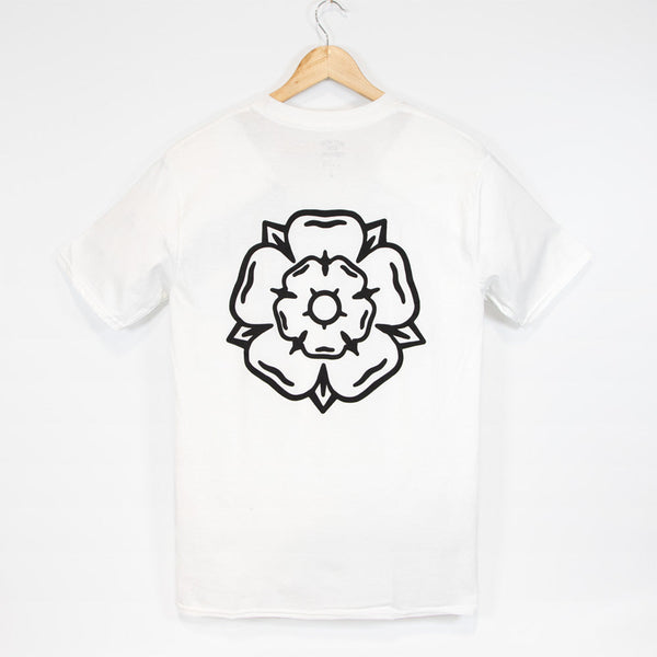 Don't Mess With Yorkshire - Rose T-Shirt - White / Black