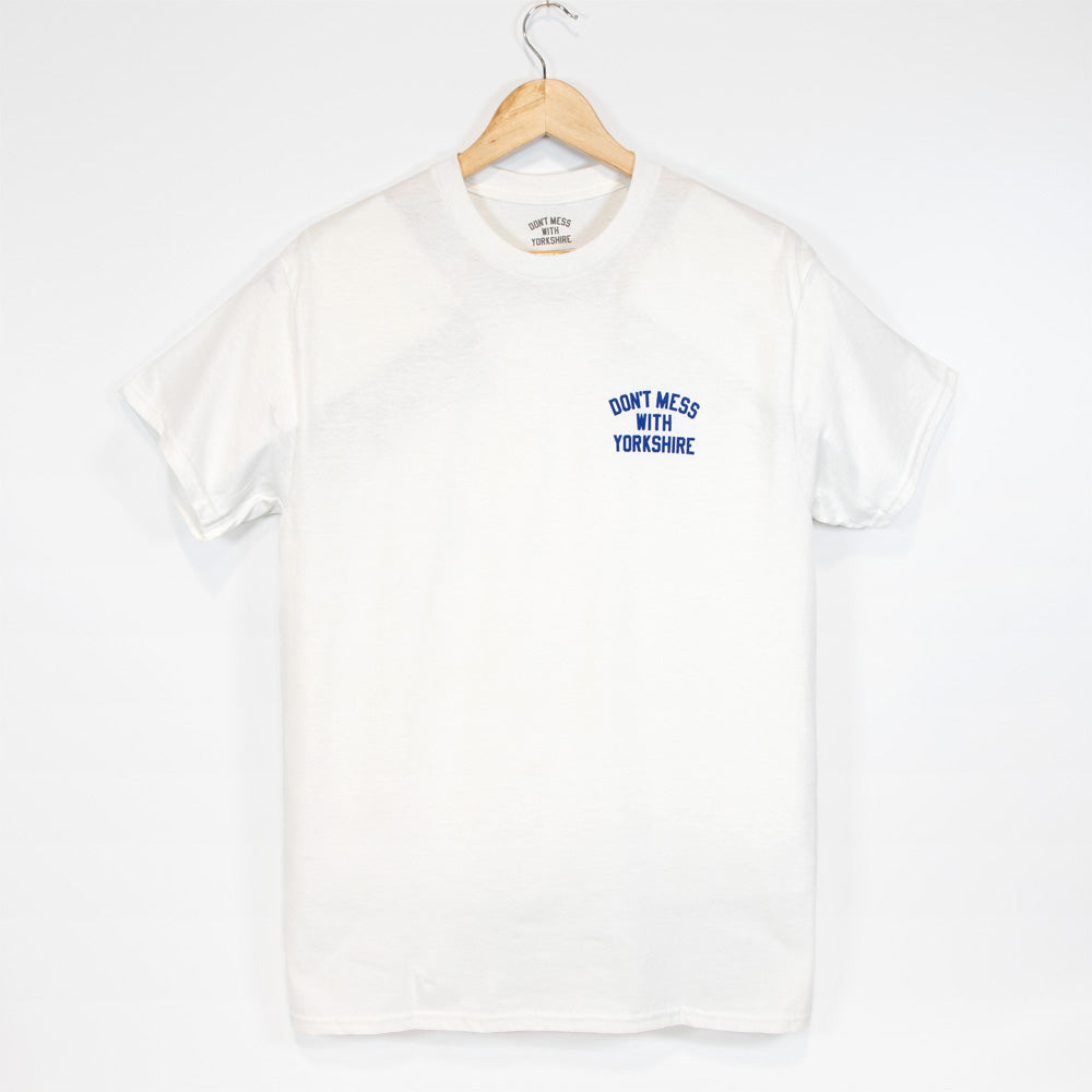 Don't Mess With Yorkshire - Rose S/S T-shirt - White / Blue