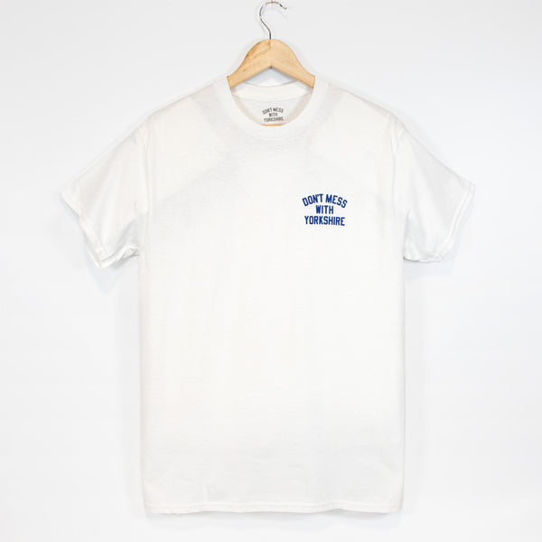 Don't Mess With Yorkshire - Rose S/S T-shirt - White / Blue