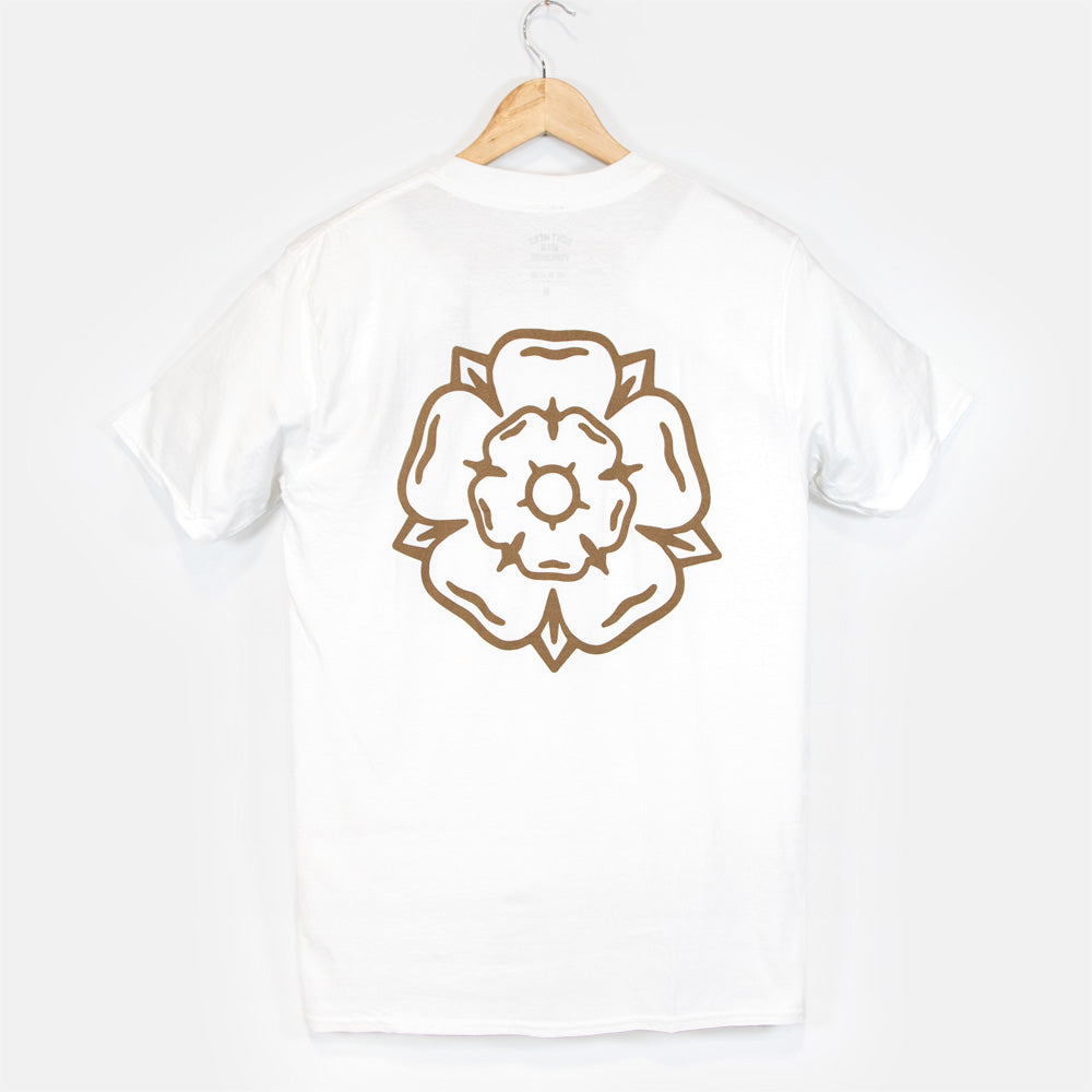 Don't Mess With Yorkshire - Rose S/S T-shirt White / Flower