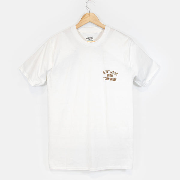 Don't Mess With Yorkshire - Rose S/S T-shirt - White / Flower
