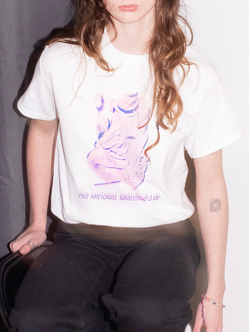 The National Skateboard Co. - CHERUB DEATH T-SHIRT - WHITE