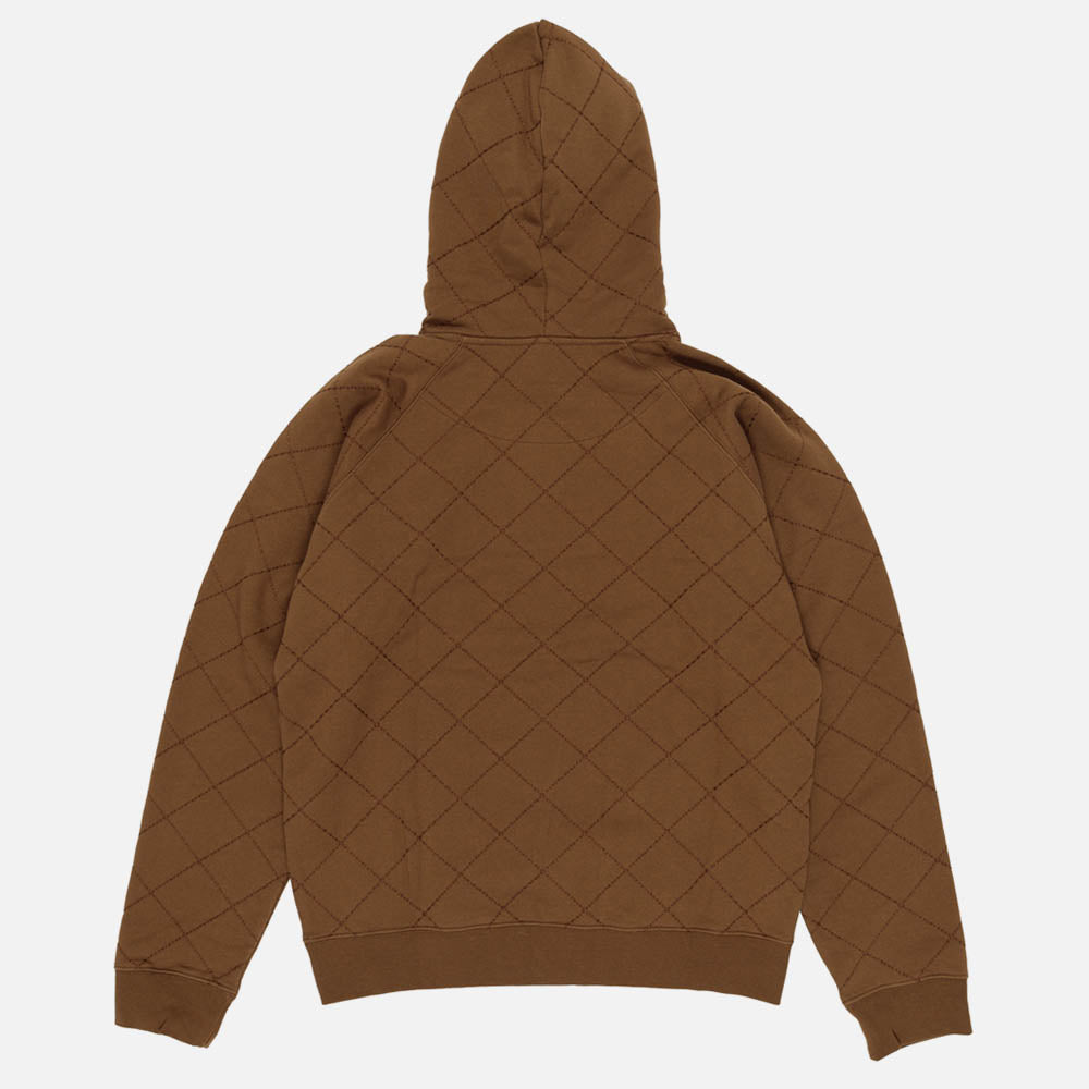 Dancer - OG Diamond Stitch Pullover Hooded Sweatshirt - Brown