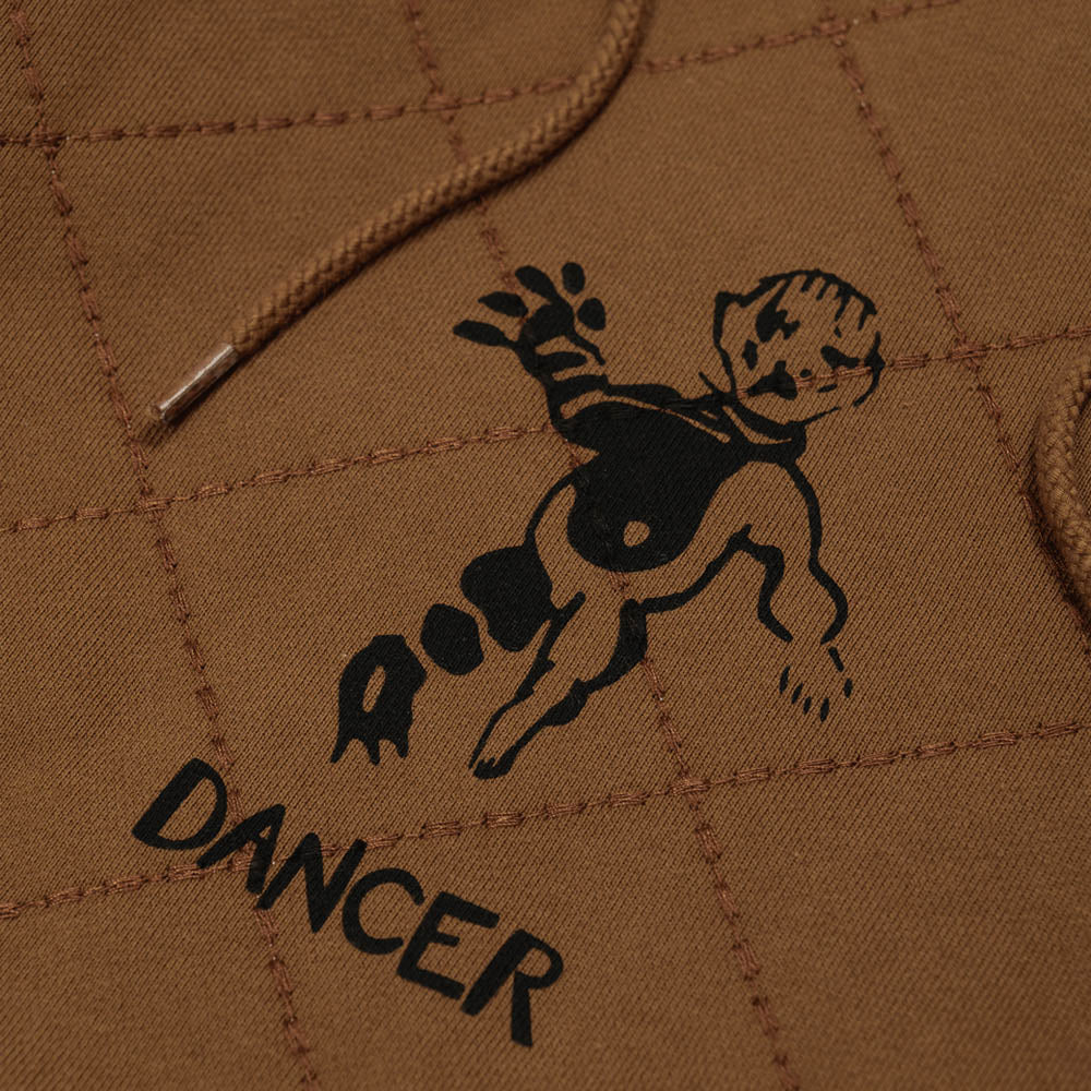 Dancer - OG Diamond Stitch Pullover Hooded Sweatshirt - Brown