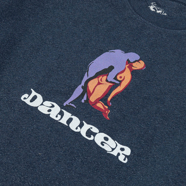 Dancer - Fainting Pullover Crewneck Sweatshirt - Heather Navy