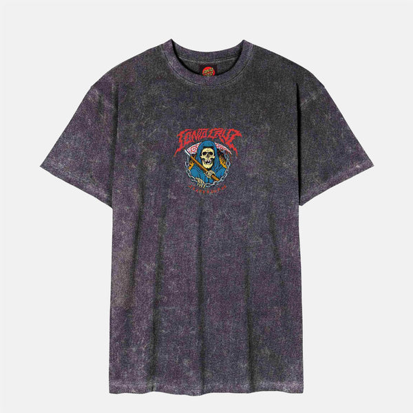 Santa Cruz - Out Of Time T-Shirt - Black Acid Wash