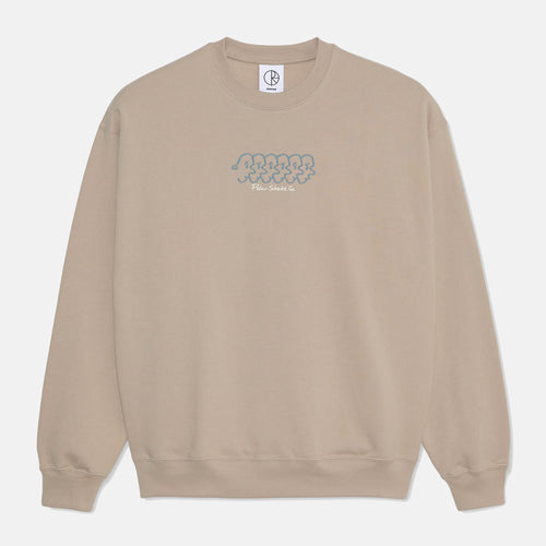 Polar Skate Co. - Dave Faces Crewneck Sweatshirt - Taupe