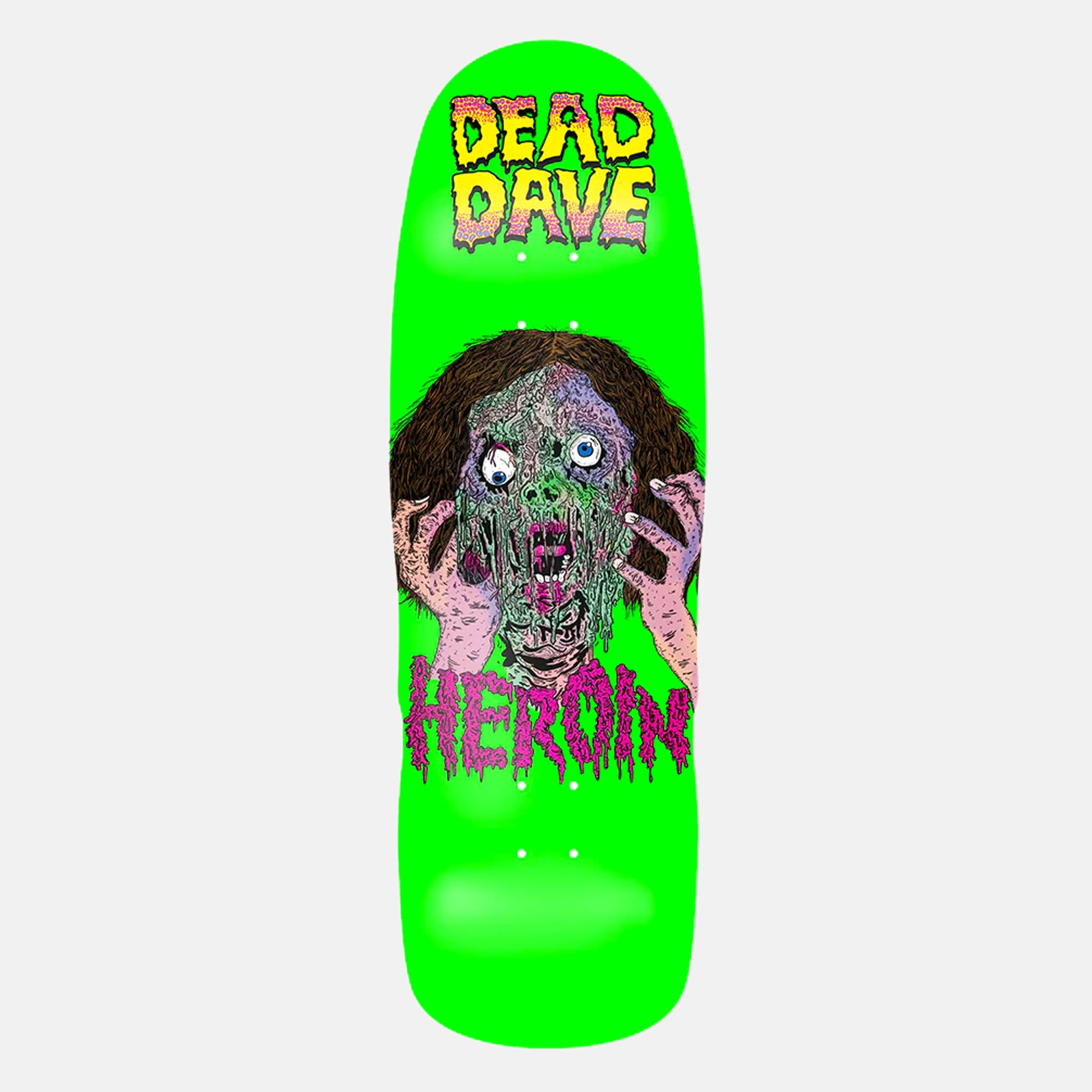 Heroin Skateboards - 10.1" Dead Dave Face Melter Skateboard Deck