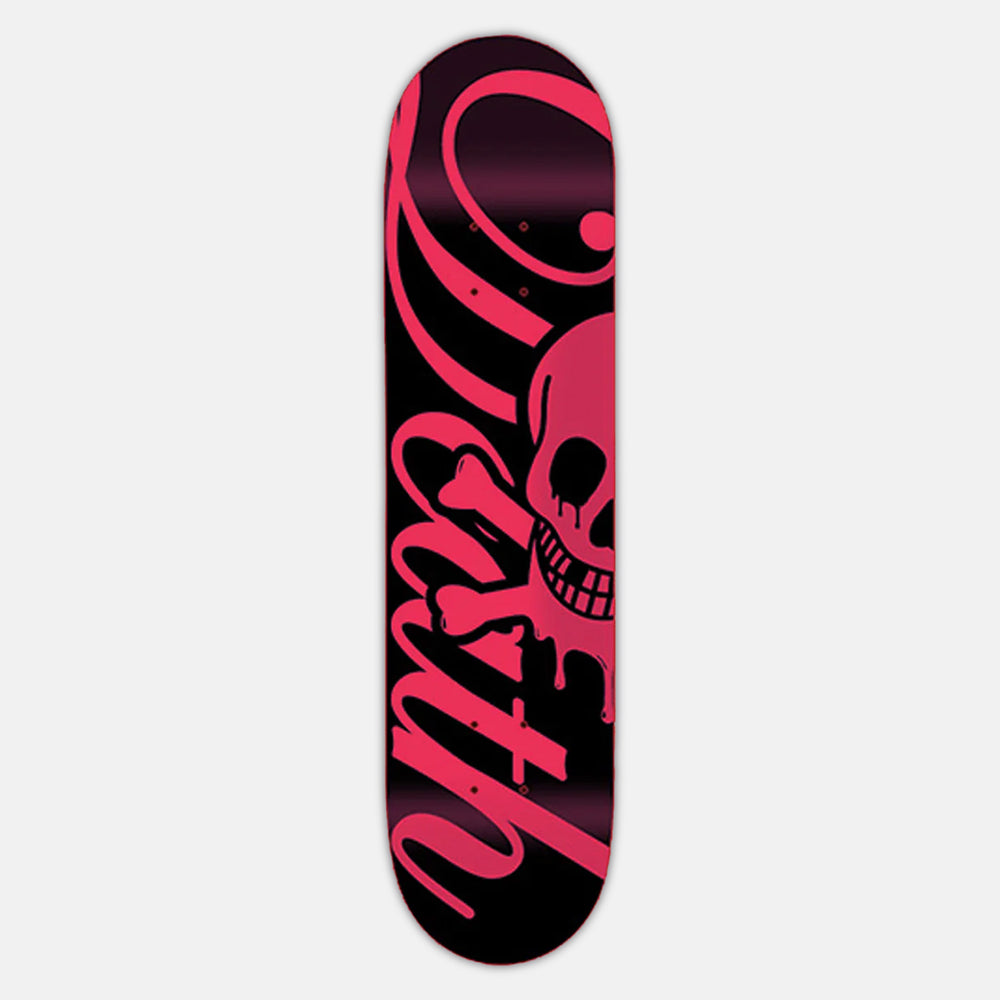 Death Skateboards - 7.75" Script Logo Skateboard Deck - Black / Red