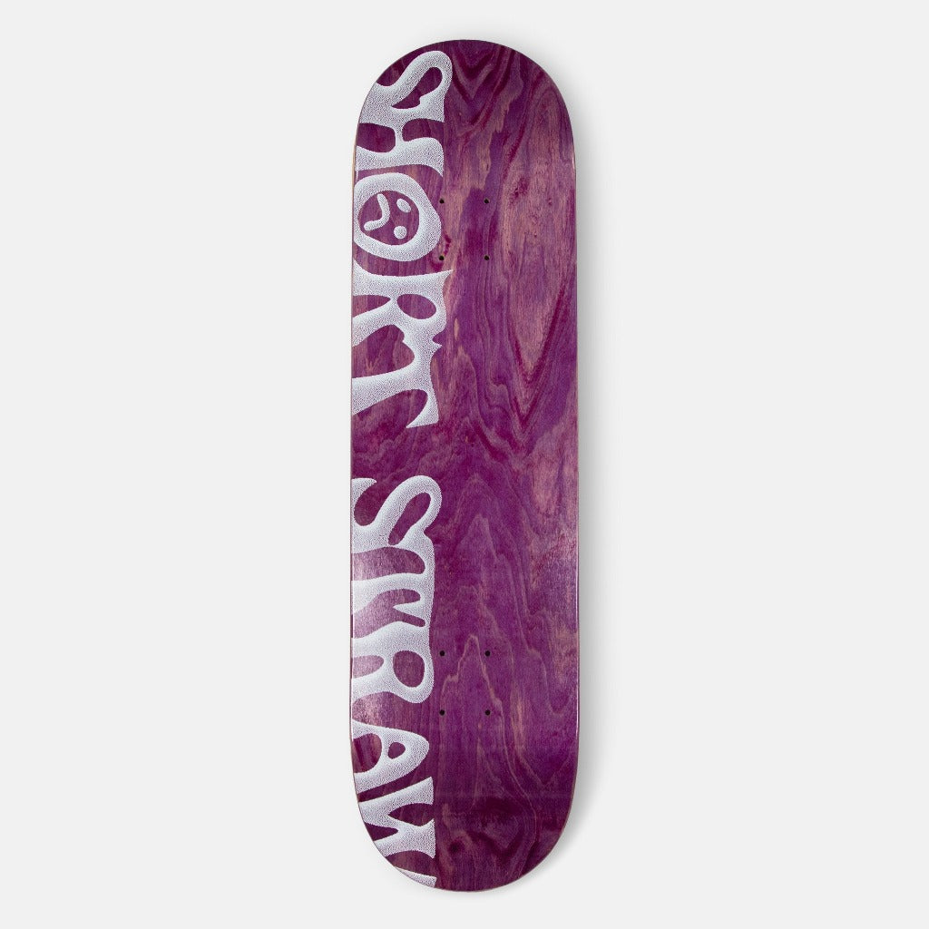 Short Straw - 8.25" Fadeaway Logo Skateboard Deck - Purple