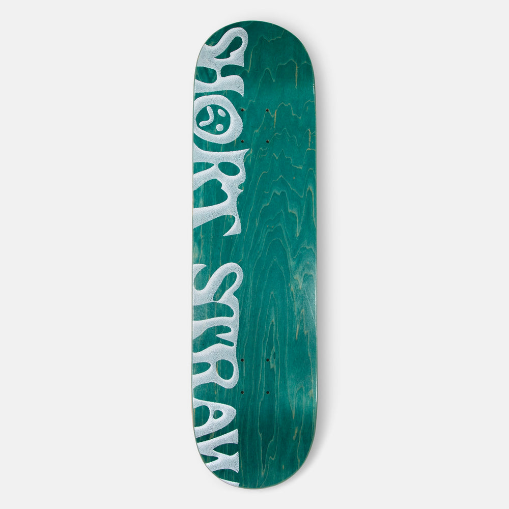 Short Straw - 8.125" Fadeaway Logo Skateboard Deck - Teal