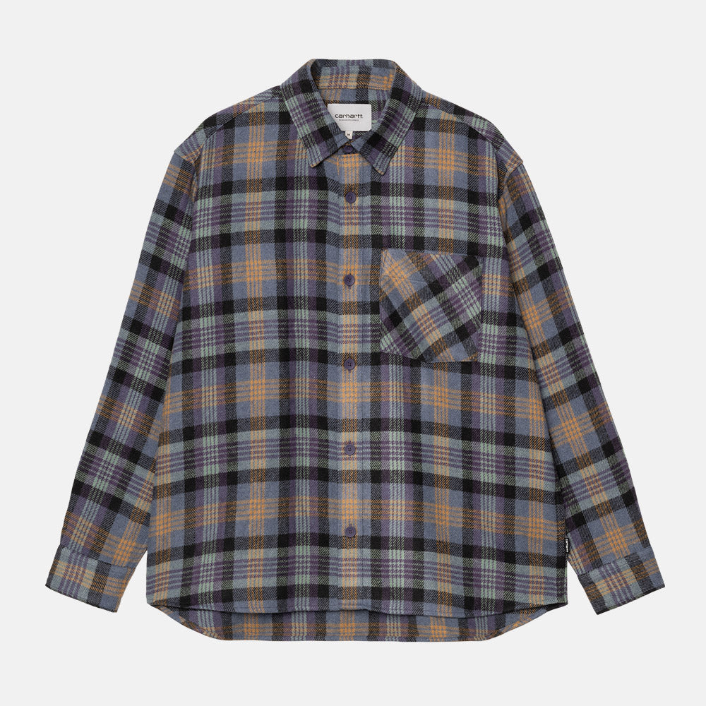 Carhartt WIP - Dern Herringbone Longsleeve Shirt - Dern Check / Lokers