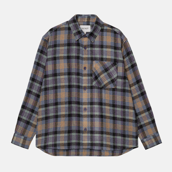 Carhartt WIP - Dern Herringbone Longsleeve Shirt - Dern Check / Lokers