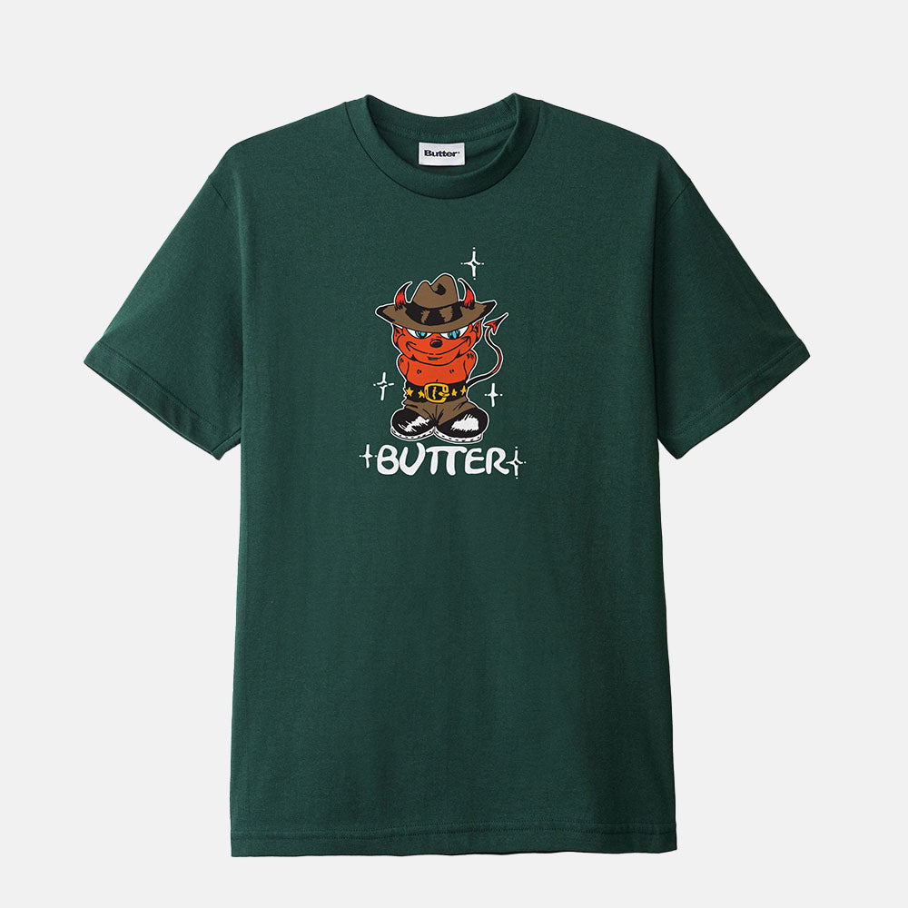 Butter Goods - Devil T-Shirt - Dark Forest