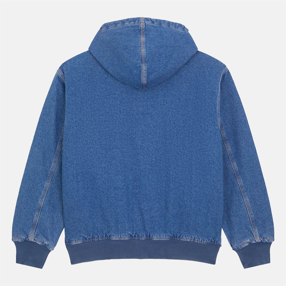 Dickies - Lined Denim Hooded Bomber Jacket - Classic Blue