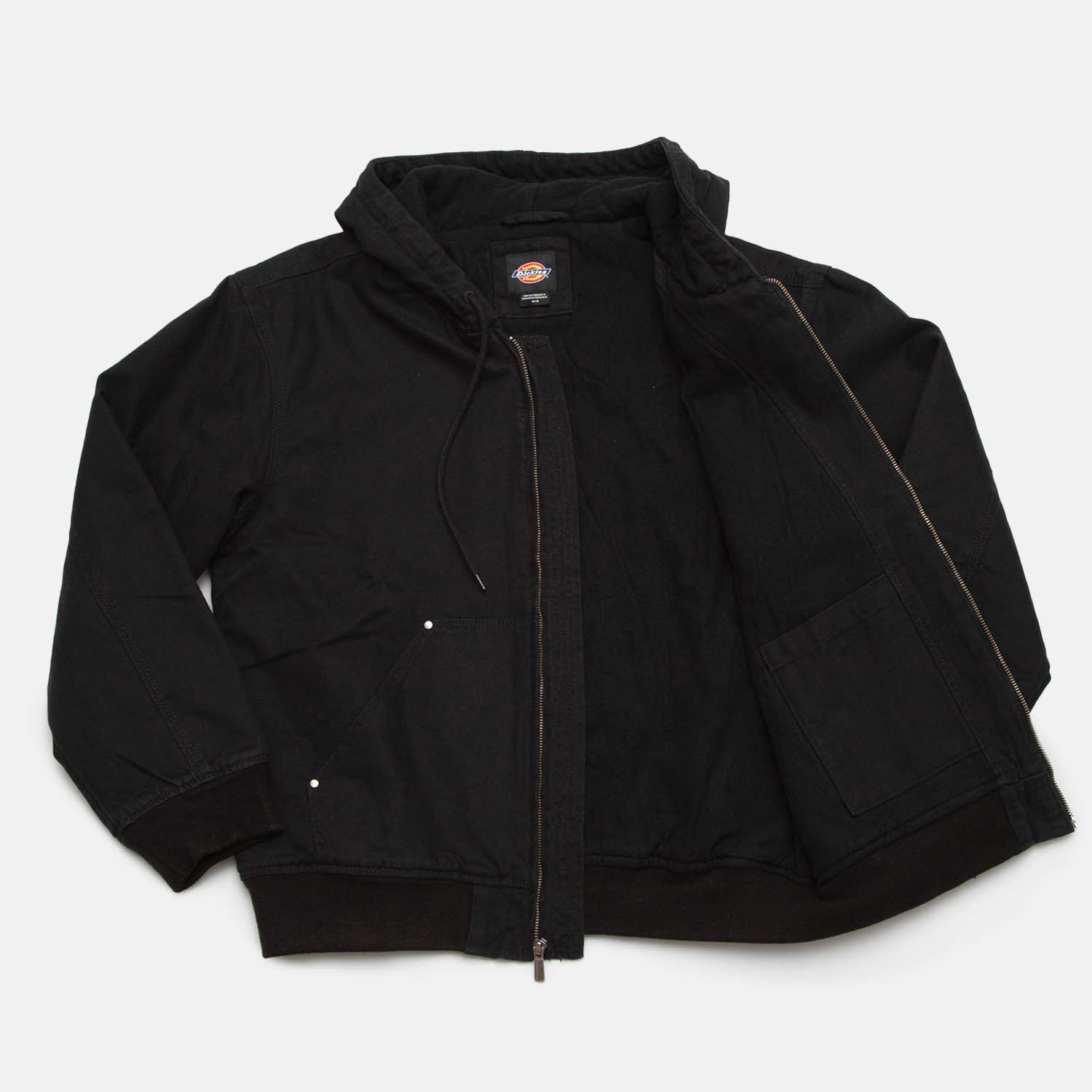 Dickies - Hilham Hooded Canvas Jacket - Black | Welcome Skate Store