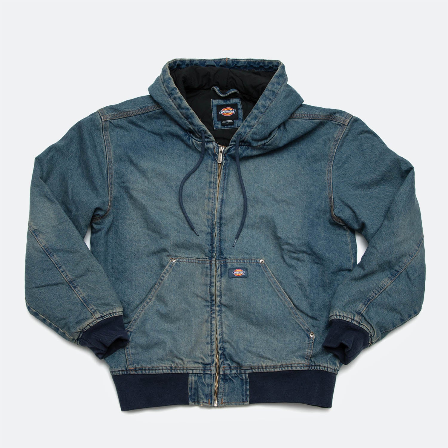 Dickies - Hilham Hooded Denim Jacket - Khaki Tinted Blue