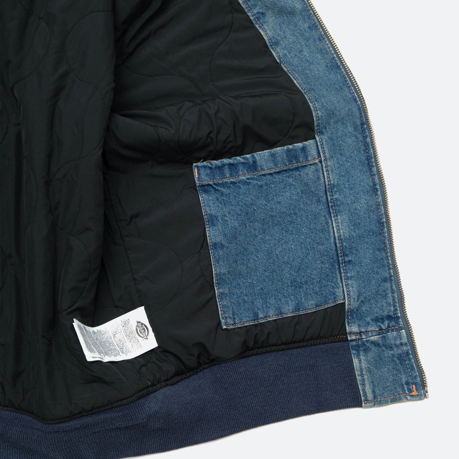 Dickies - Hilham Hooded Denim Jacket - Khaki Tinted Blue