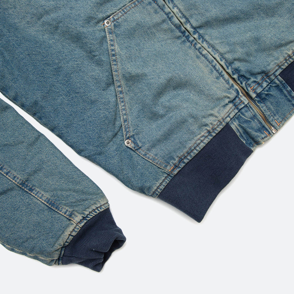 Dickies - Hilham Hooded Denim Jacket - Khaki Tinted Blue