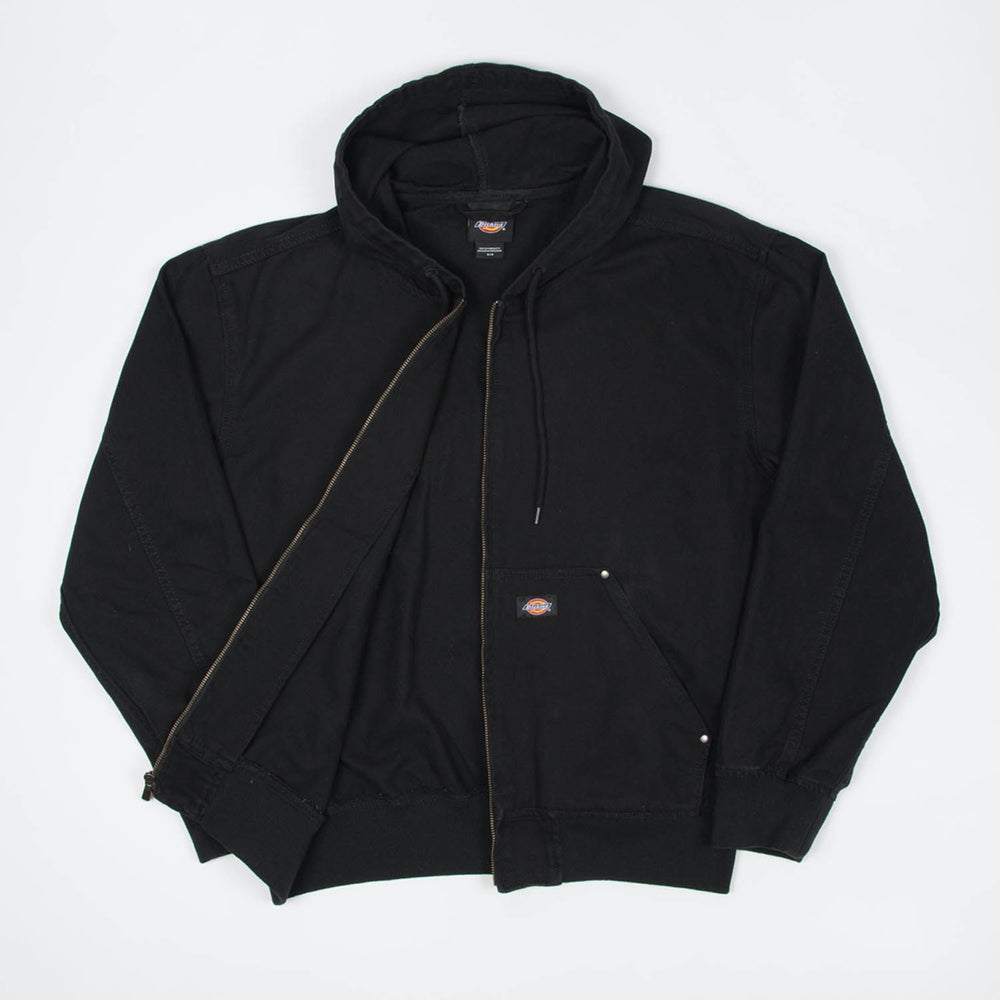Dickies - Unlined Canvas Hooded Bomber Jacket - Black