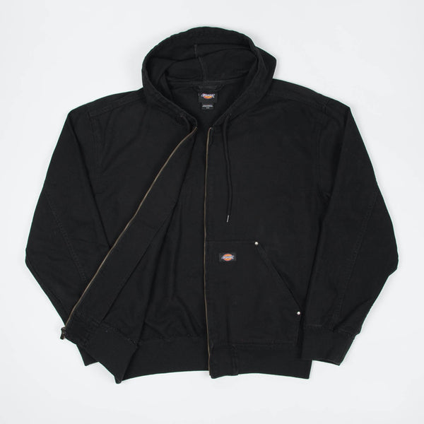 Dickies - Unlined Canvas Hooded Bomber Jacket - Black