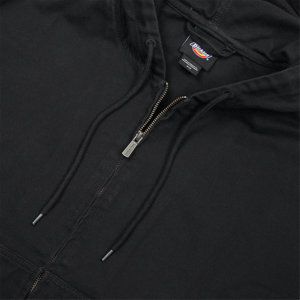 Dickies - Unlined Canvas Hooded Bomber Jacket - Black