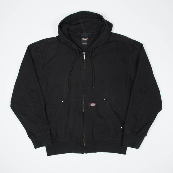 Dickies - Unlined Canvas Hooded Bomber Jacket - Black