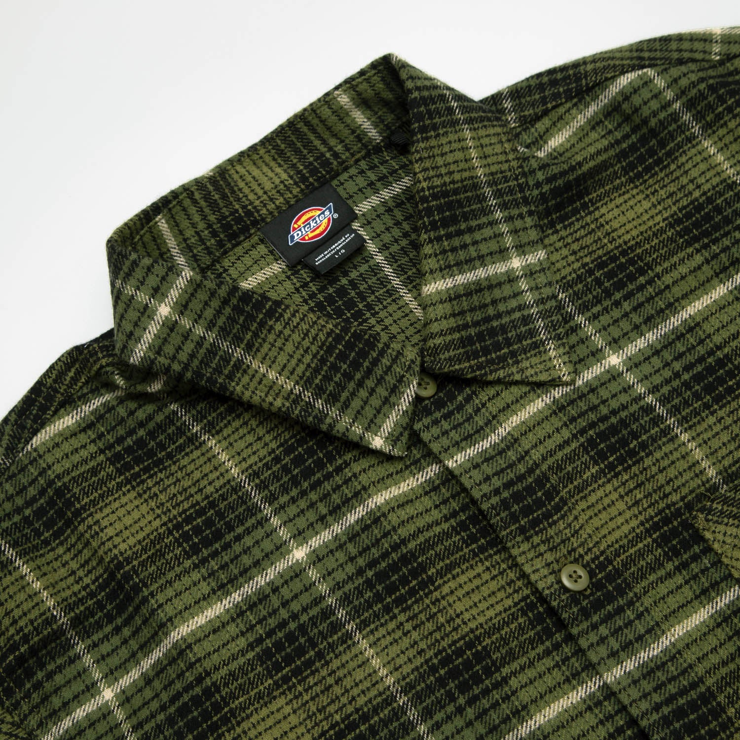 Dickies - Forest Check Flannel Shirt - Cypress
