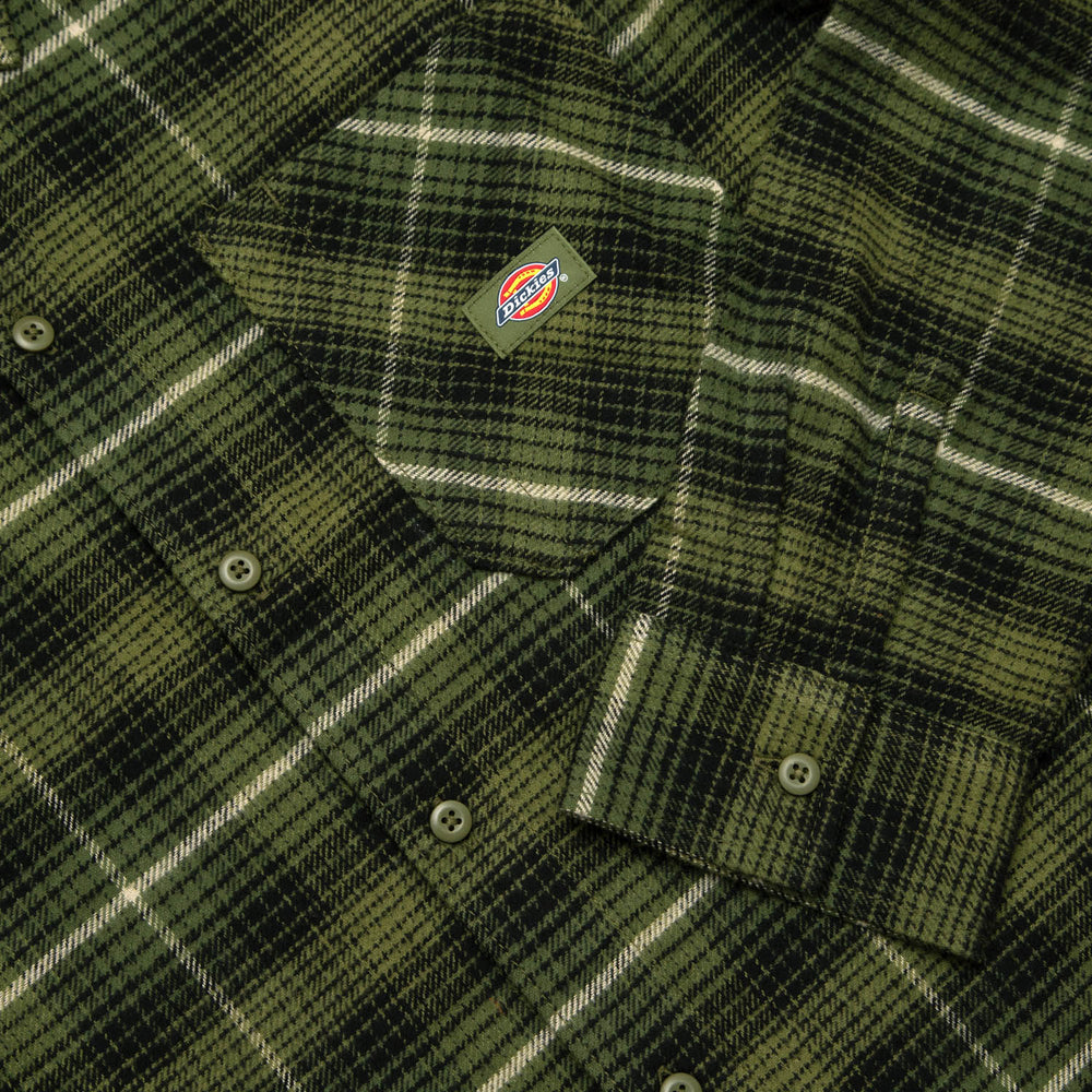 Dickies - Forest Check Flannel Shirt - Cypress