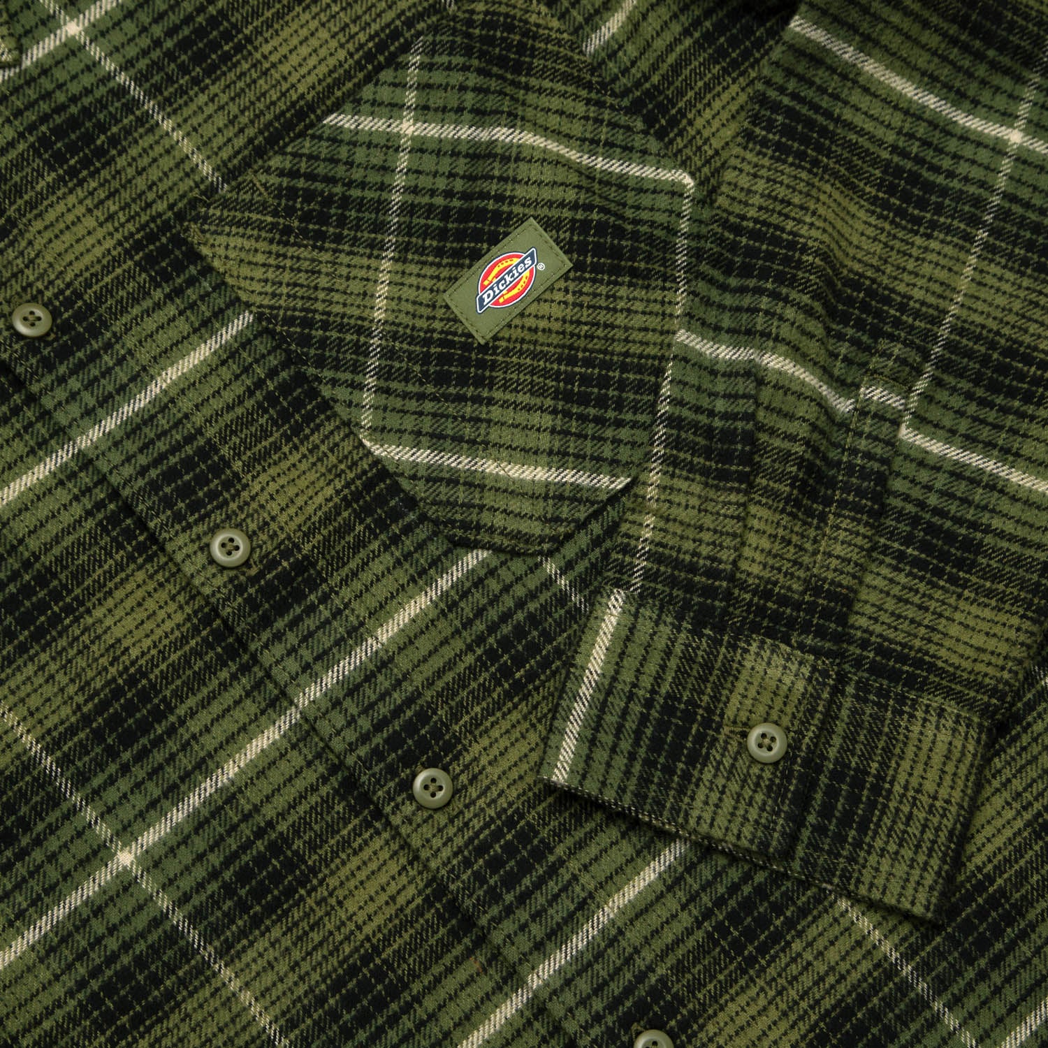 Dickies - Forest Check Flannel Shirt - Cypress