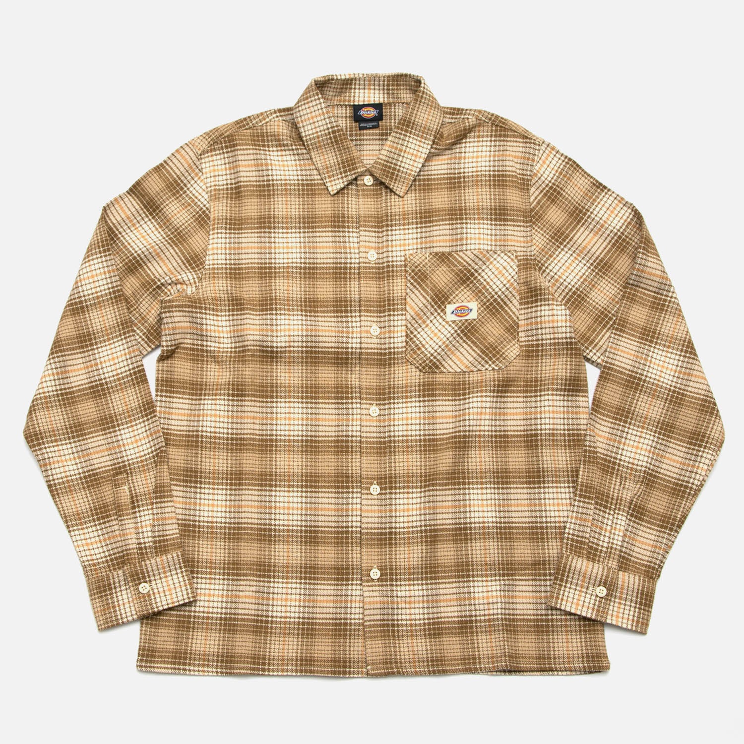 Dickies - Forest Check Flannel Shirt - Wood Ash
