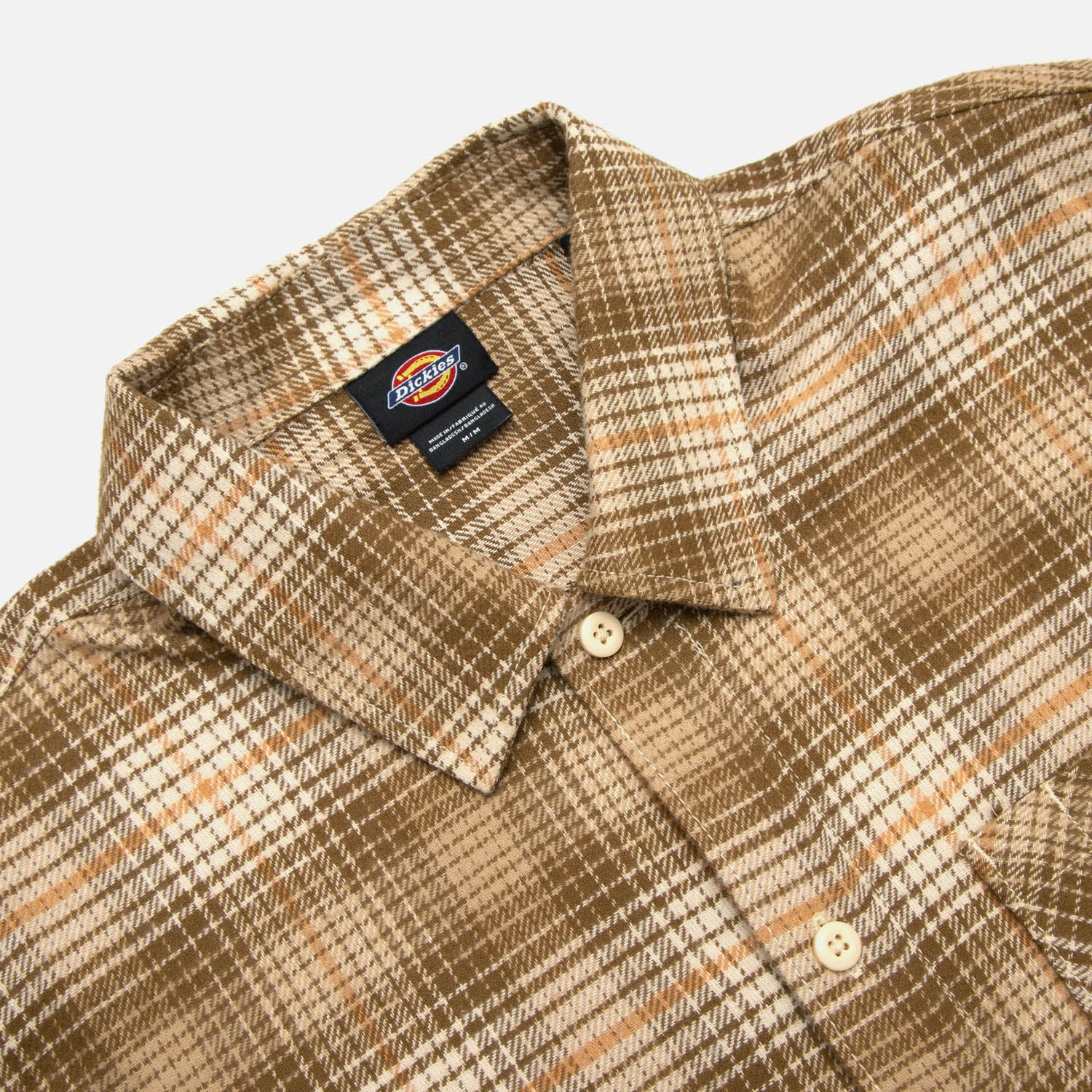 Dickies - Forest Check Flannel Shirt - Wood Ash