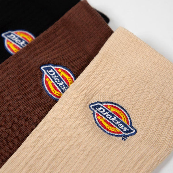 Dickies - Valley Grove (3 Pack) Socks - Cappuccino