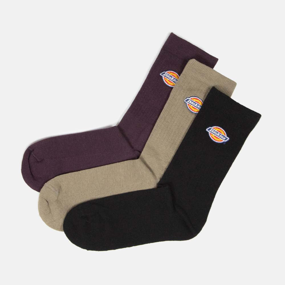 Dickies - Valley Grove (3 Pack) Socks - Plum