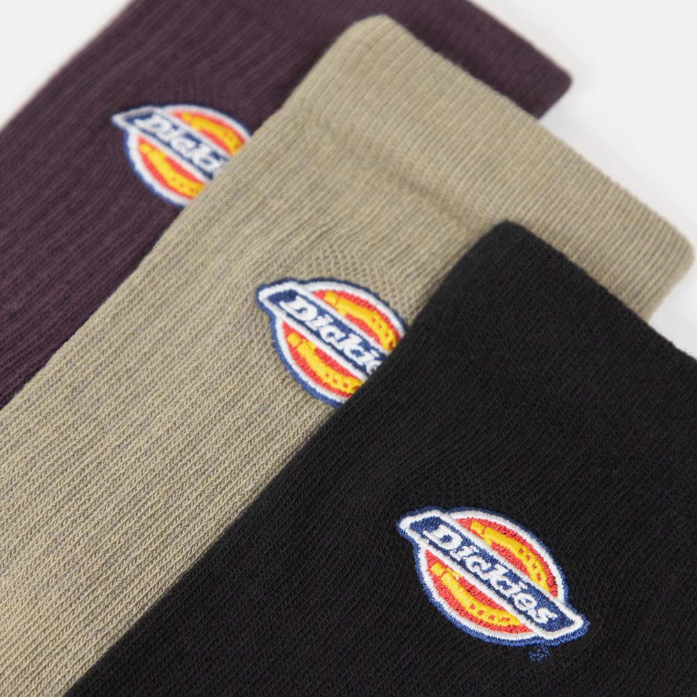 Dickies - Valley Grove (3 Pack) Socks - Plum