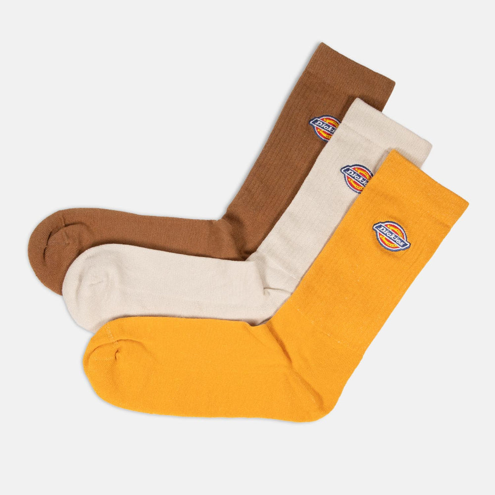 Dickies - Valley Grove (3 Pack) Socks - Stone