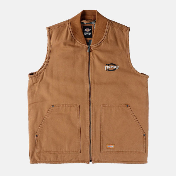 Dickies - Thrasher X Dickies Vest Jacket - Brown Duck