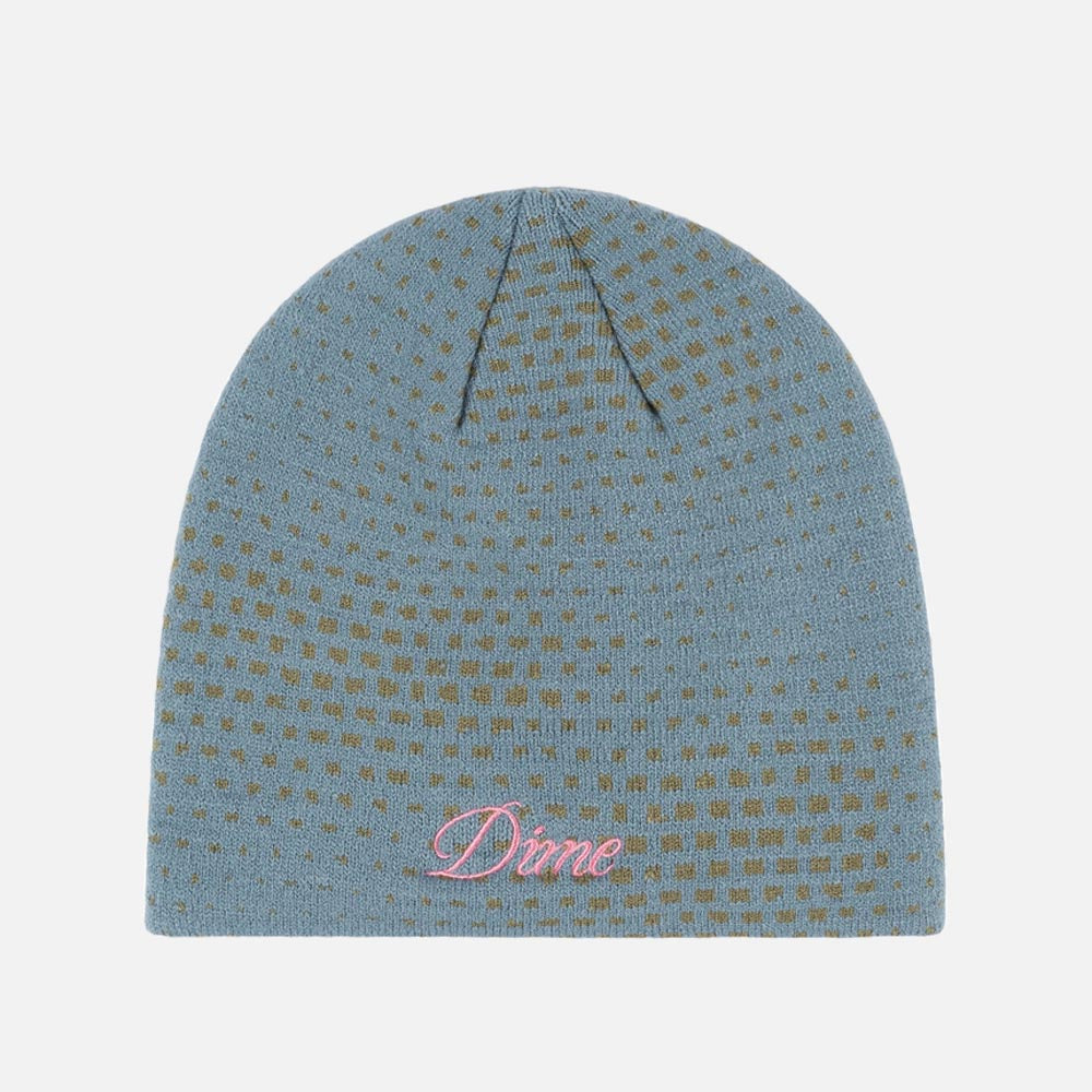 Dime MTL - Pixel Skully Beanie - Stone Blue