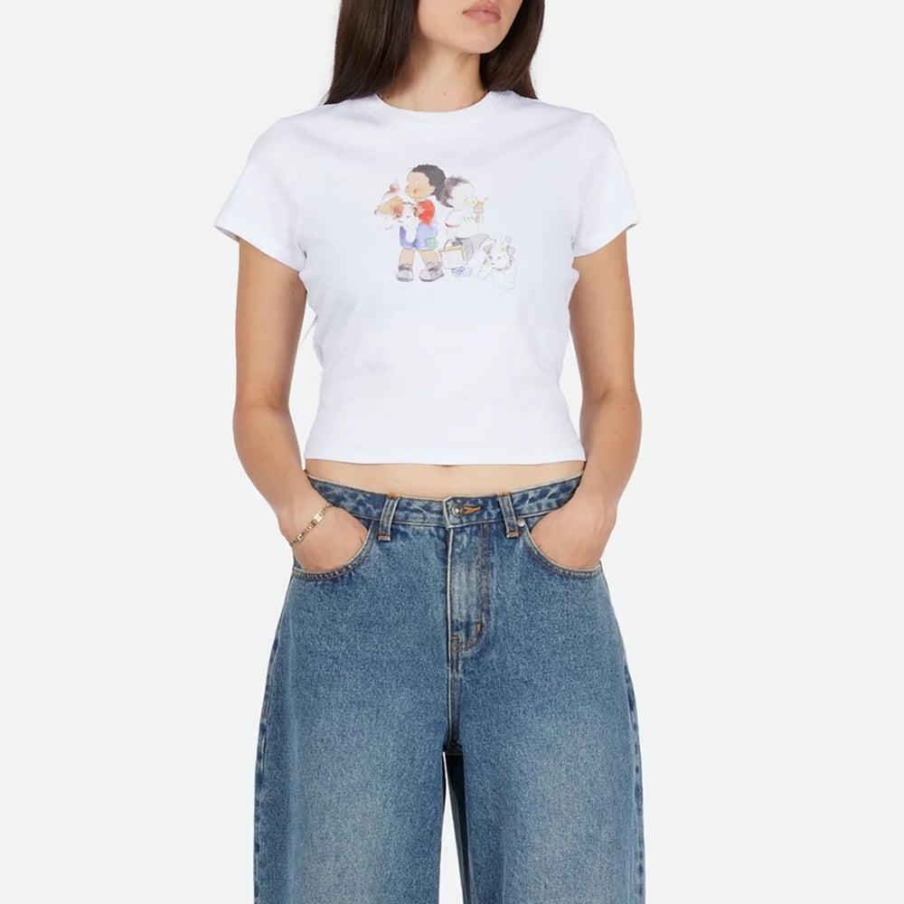 Dime MTL - Besties Baby T-Shirt - White