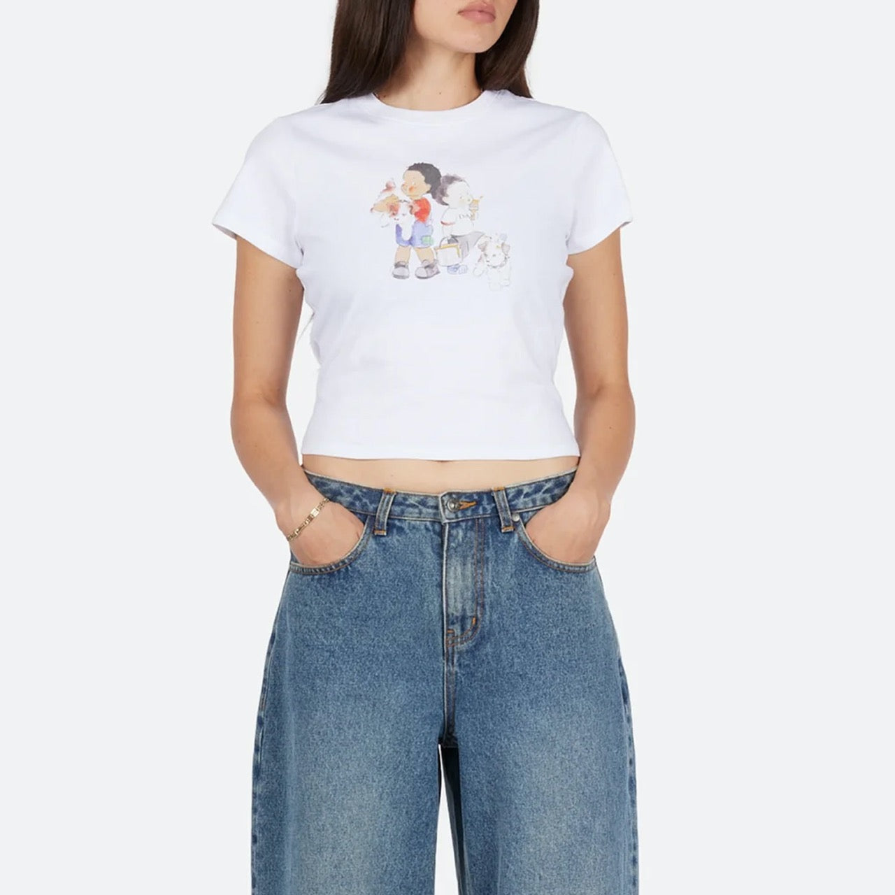 Dime MTL - Besties Baby T-Shirt - White
