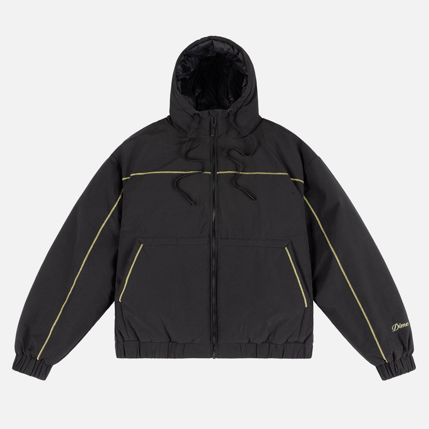 Dime MTL - Quilted Ripstop Jacket - Black