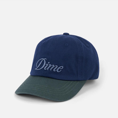 Dime MTL - Cursive Low Pro Cap - Black / Midnight