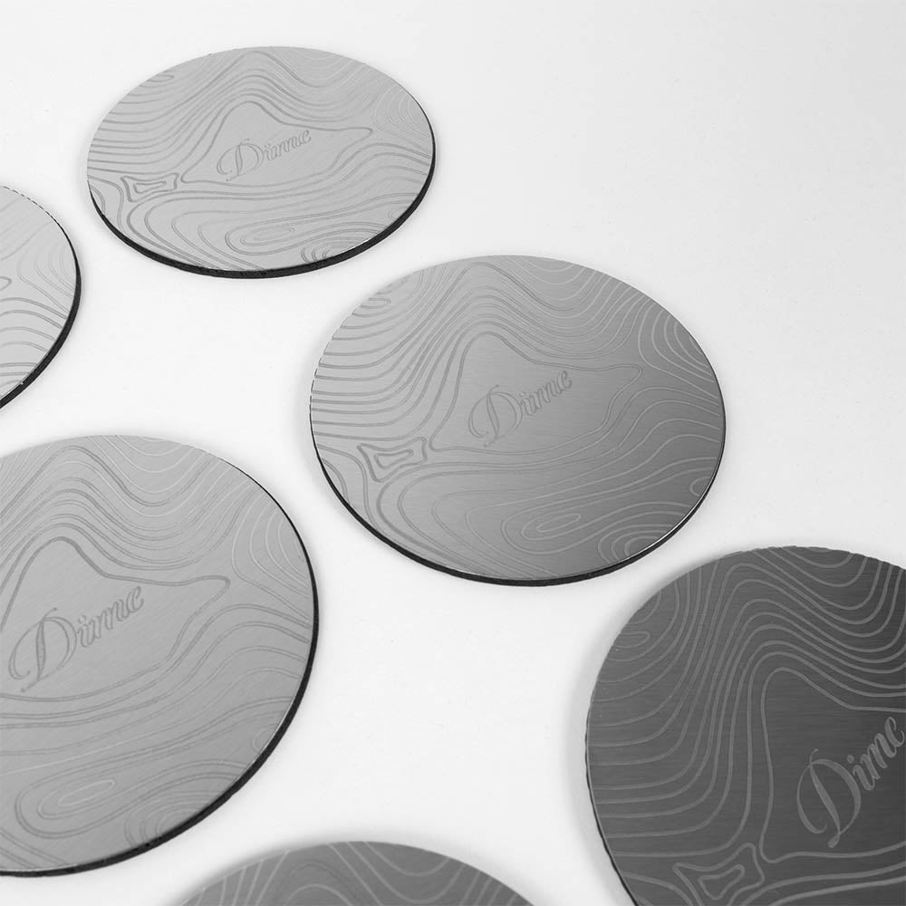 Dime MTL - Topo Coaster Set - Stainless