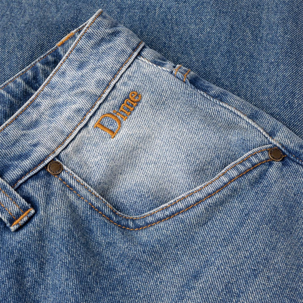 Dime MTL - Classic Baggy Denim Pants - Sandblasted Indigo